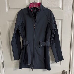 Bolle Apres Ski Women's Charcoal Gray Jacket with Pink Accents size Medium